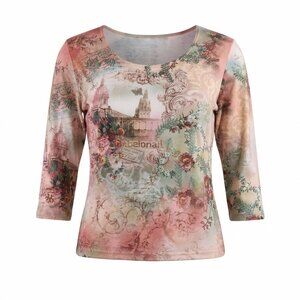 Impulse California Barcelona Long Sleeve Women's T-Shirt Size L Multicolored